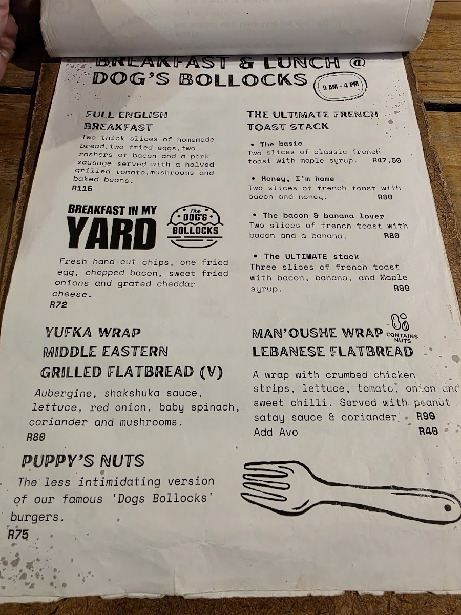The Dog's Bollocks at YARD Menu - Image 3